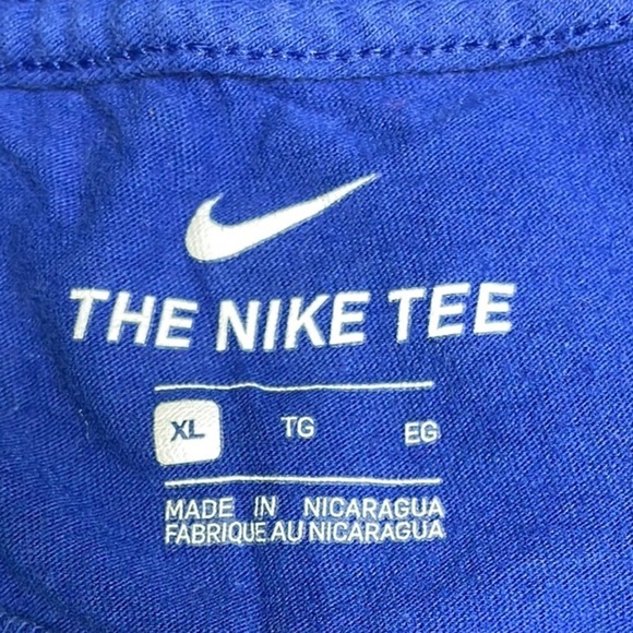 NIKE Blue Division Champions T-Shirt - Picture 6 of 7